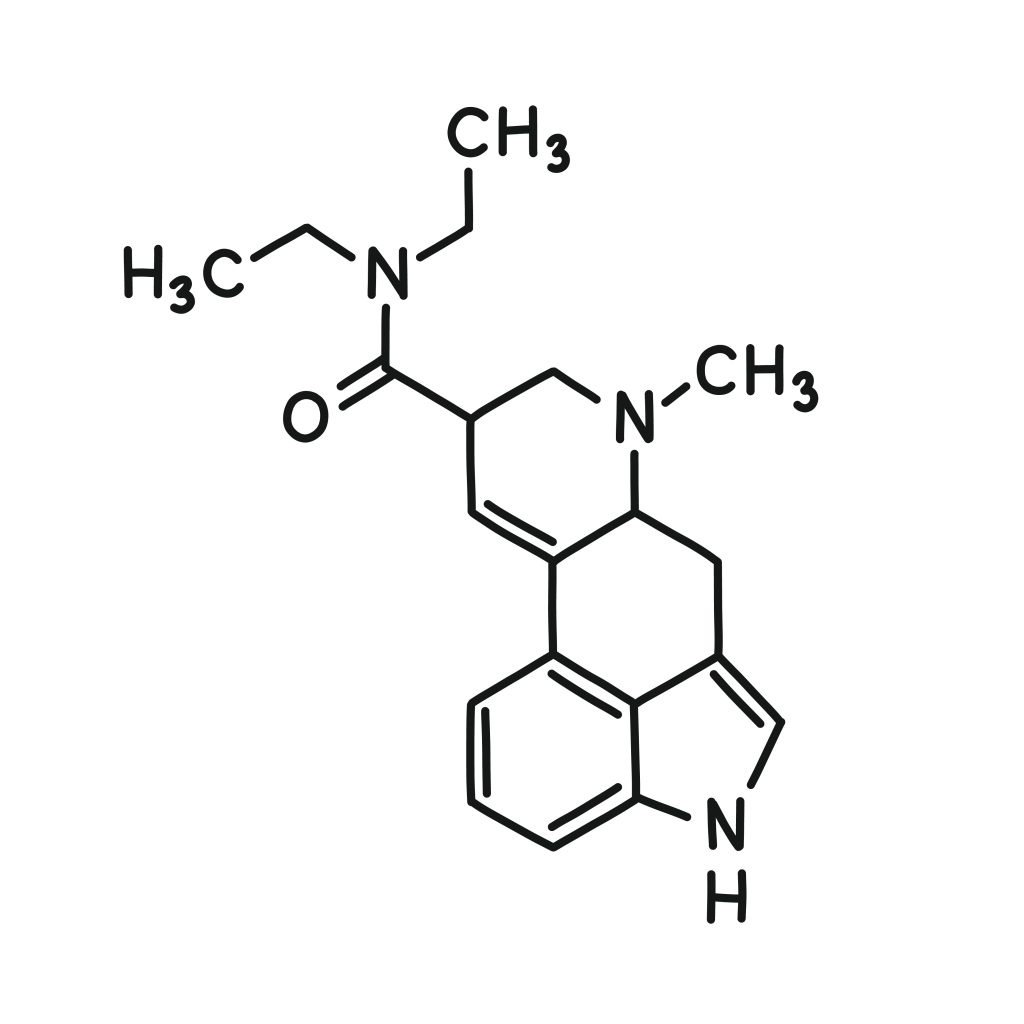 Chemical structure of a compound featuring nitrogen and carbon atoms, with methyl groups and a hydroxyl group.